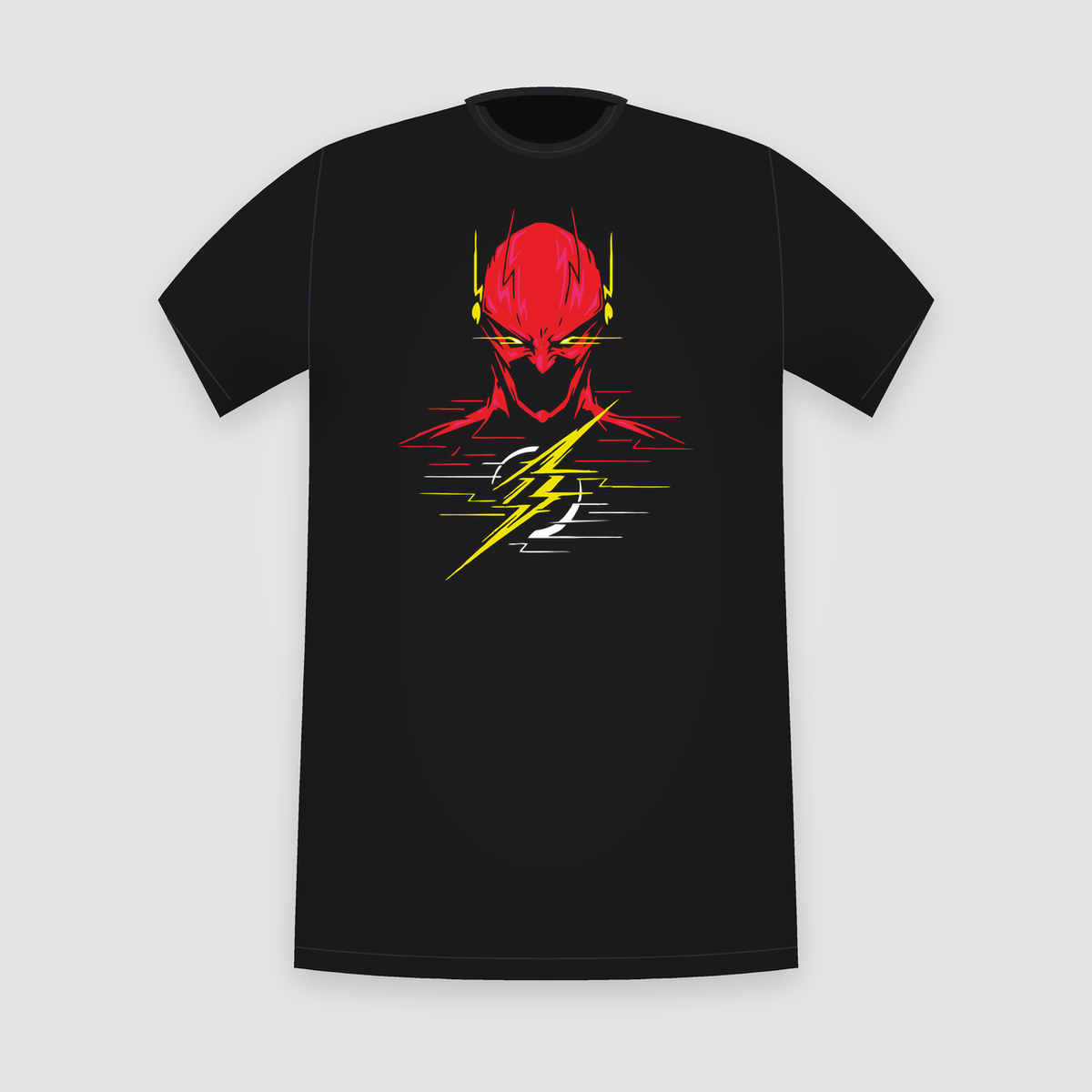 DC The Flash Speed Lines Black T-Shirt