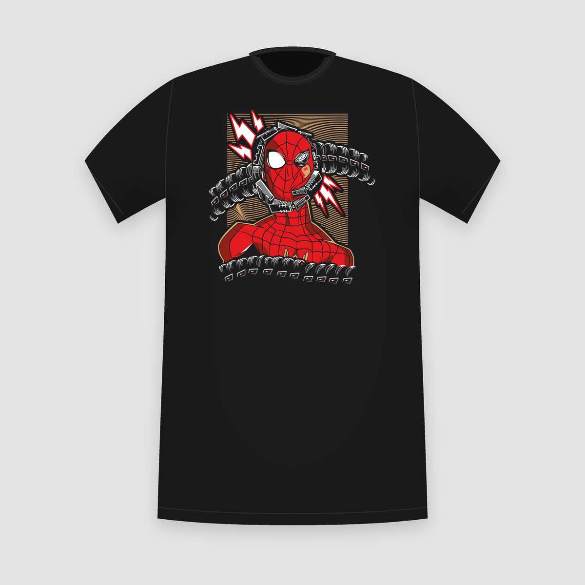 Marvel Spider-Man Doc Ock and Electro Black T-Shirt
