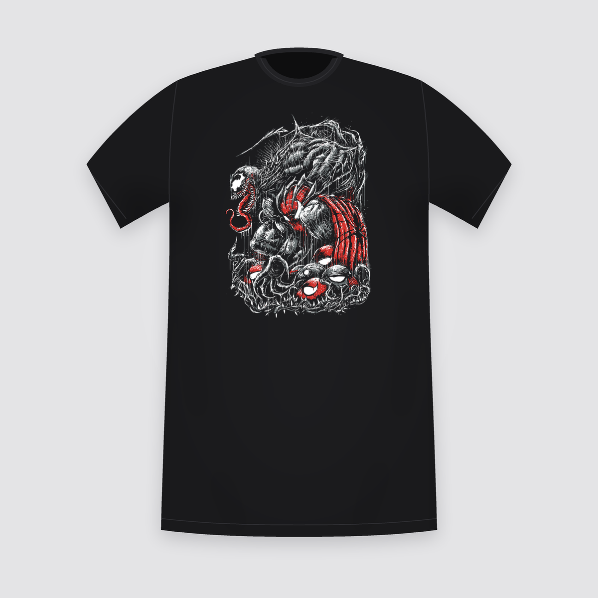 Marvel Venom Symbiote Horror Black T-Shirt