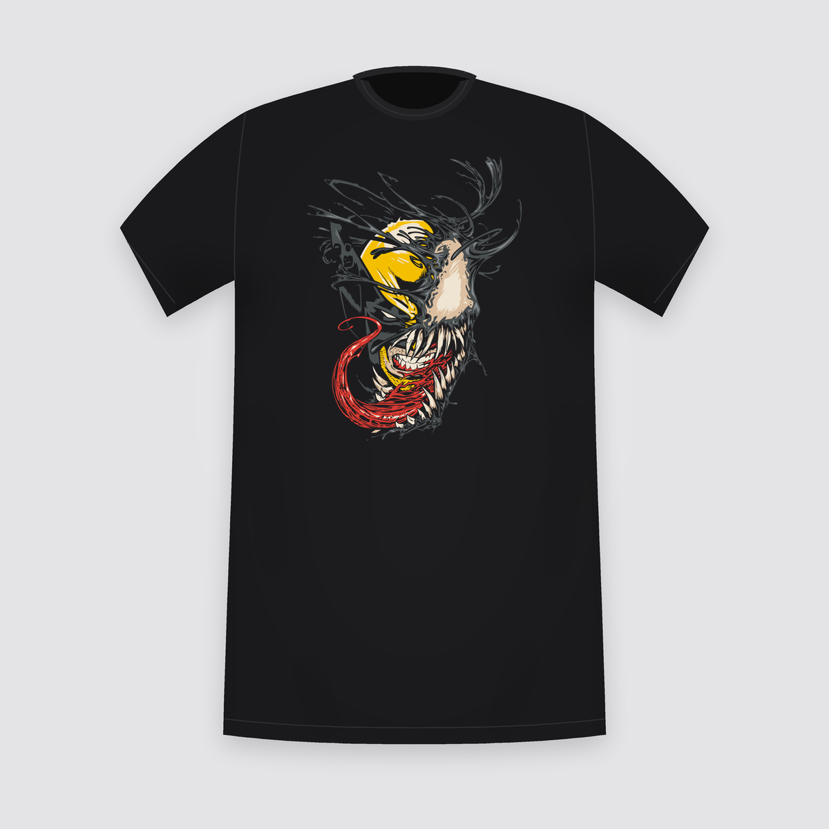 Marvel Venom Wolverine Mash-Up Black T-Shirt
