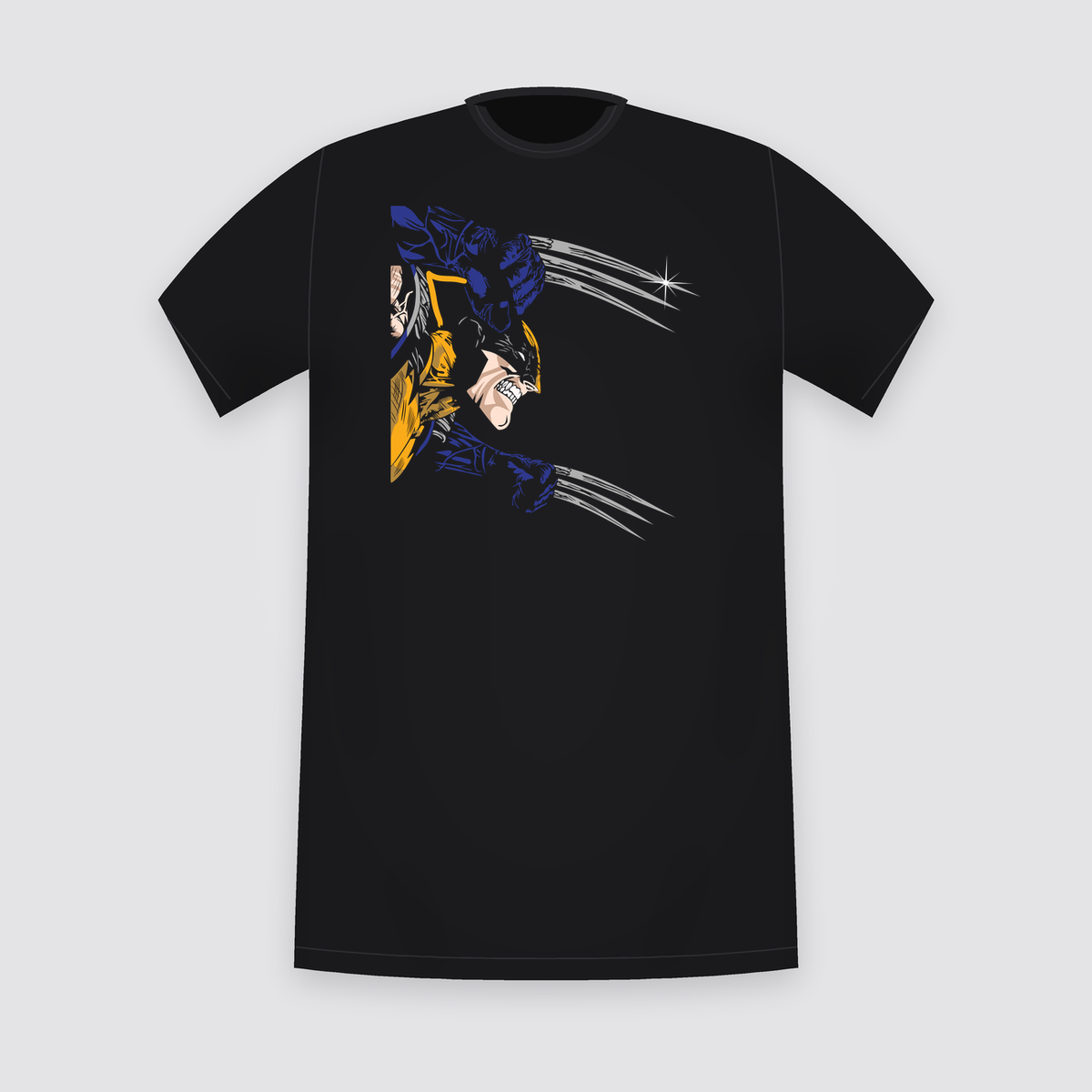 Marvel Wolverine Claw Slash Black T-Shirt