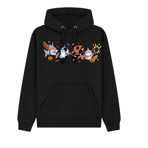 Superhero Sharks Halloween Graphic Hoodie