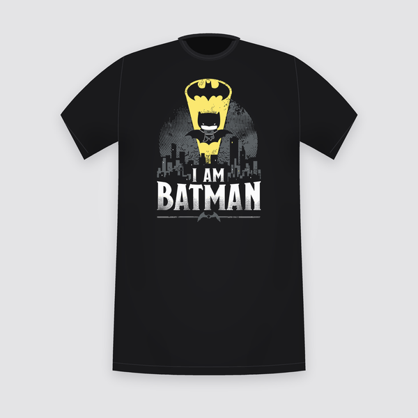 DC Batman I Am Batman Black T-Shirt