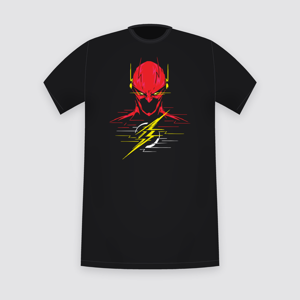 DC The Flash Speed Lines Black T-Shirt
