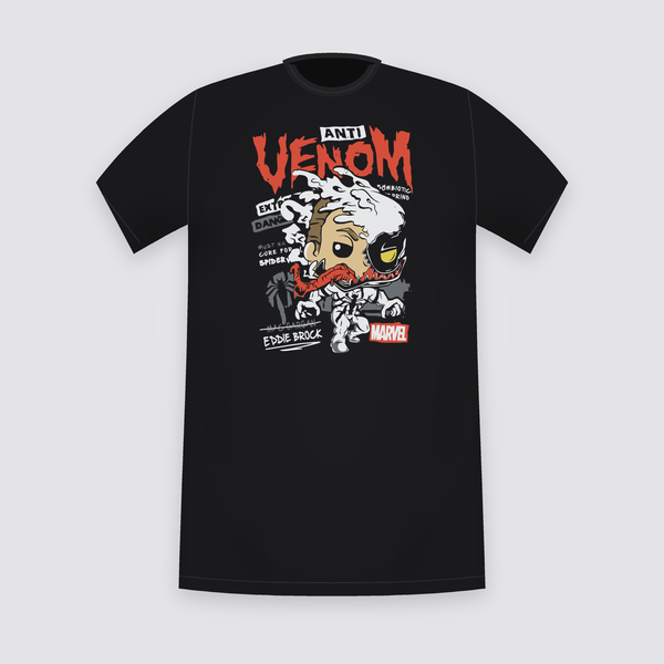 Marvel Anti-Venom Eddie Brock Black T-Shirt