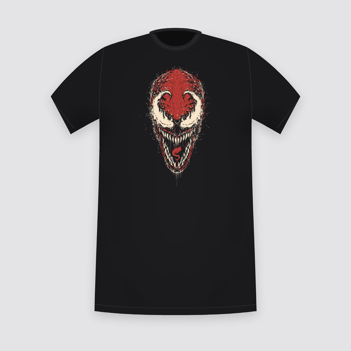 Marvel Carnage Face Black T-Shirt