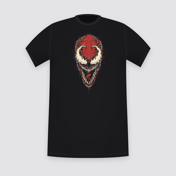 Marvel Carnage Face Black T-Shirt