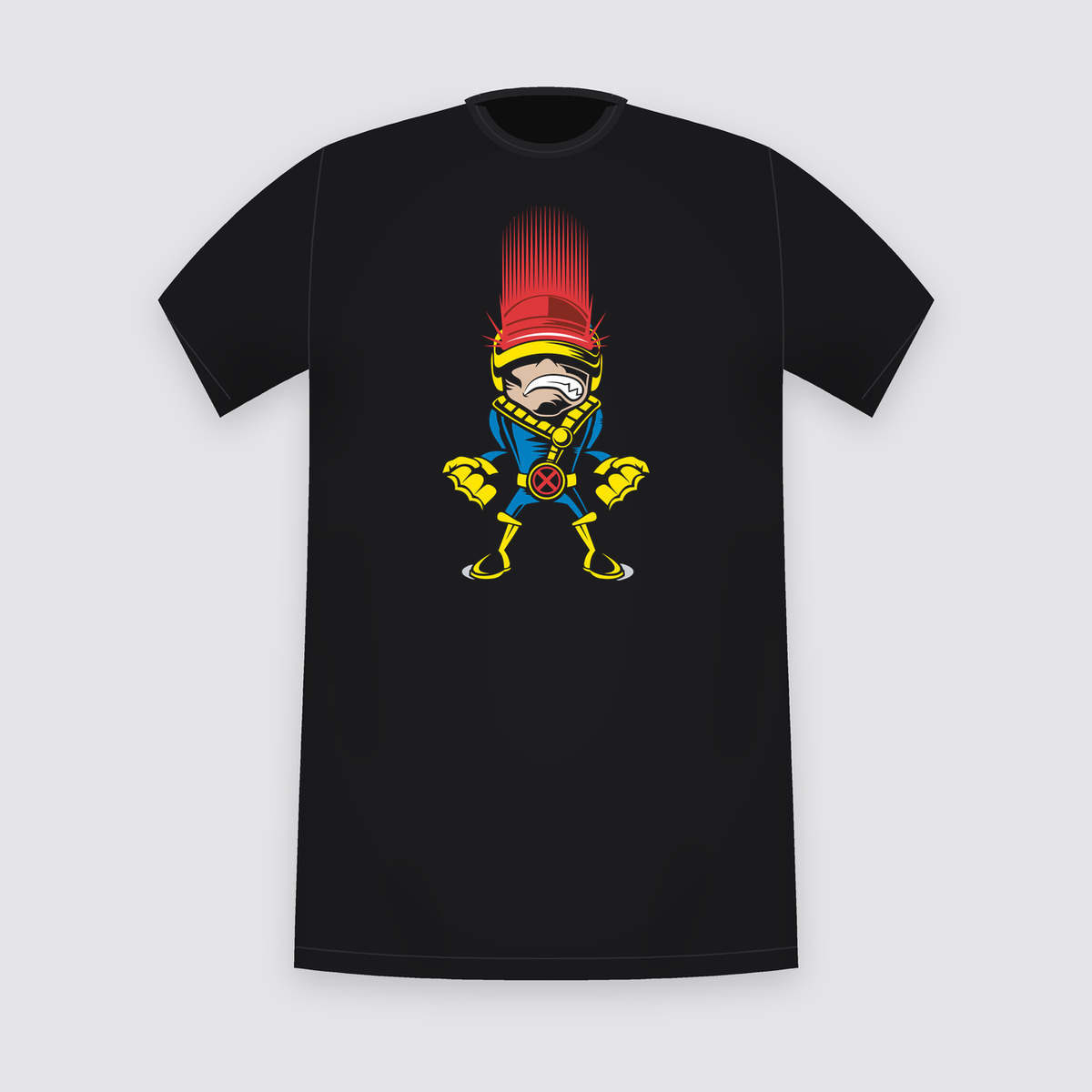Marvel Cyclops Chibi Black T-Shirt