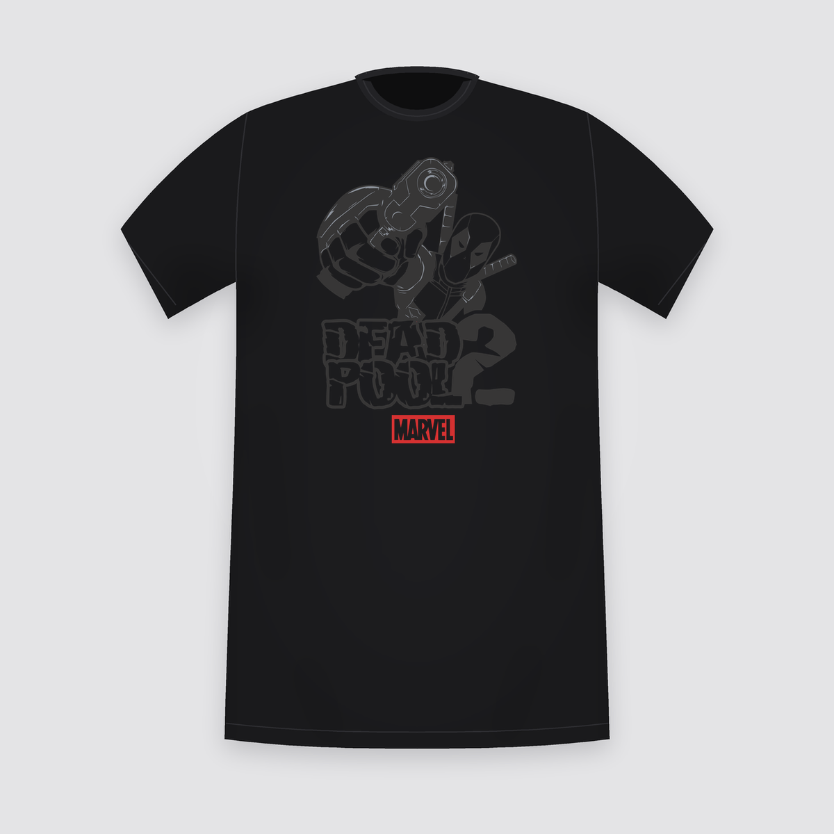 Marvel Deadpool 2 Logo Black T-Shirt