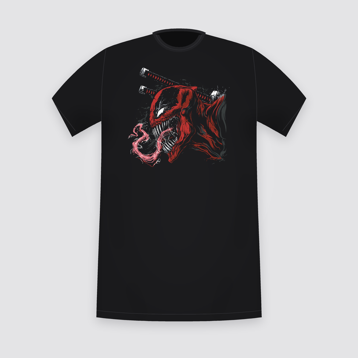 Marvel Deadpool Venom Mash-Up Black T-Shirt
