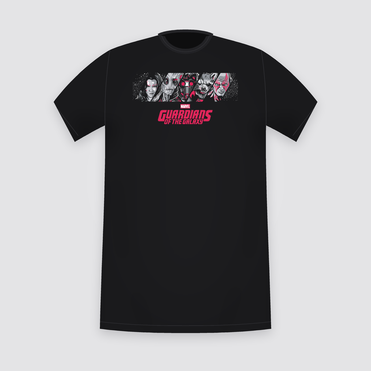 Marvel Guardians of the Galaxy Banner Logo Black T-Shirt
