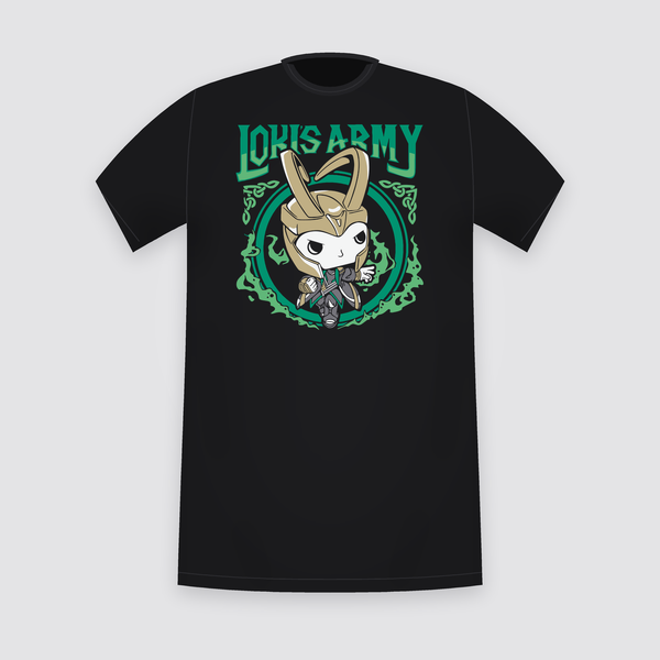 Marvel Loki's Army Black T-Shirt