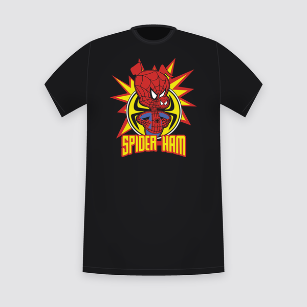 Marvel Spider-Ham Black T-Shirt