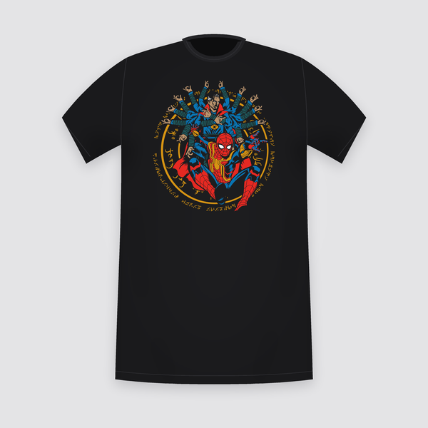 Marvel Spider-Man Doctor Strange Mystic Circle Black T-Shirt