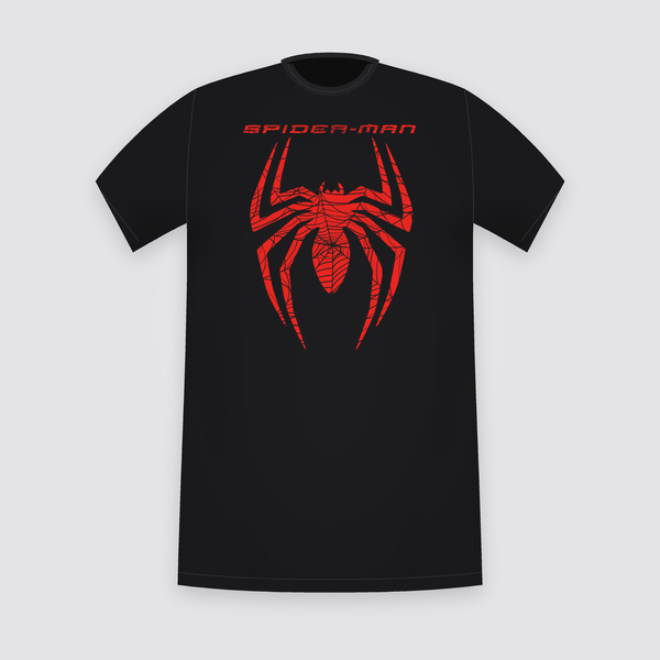 Marvel Spider-Man Logo Emblem Black T-Shirt