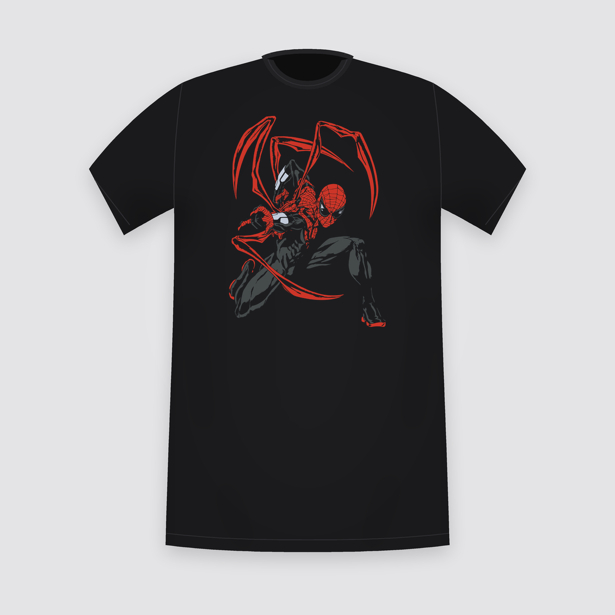 Marvel Spider-Man Mechanical Spider Legs Black T-Shirt