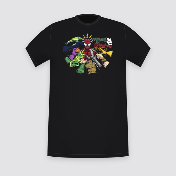Marvel Spider-Man Villains' Weapons Black T-Shirt