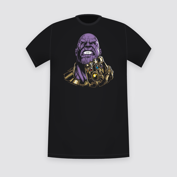 Marvel Thanos Infinity Gauntlet Black T-Shirt