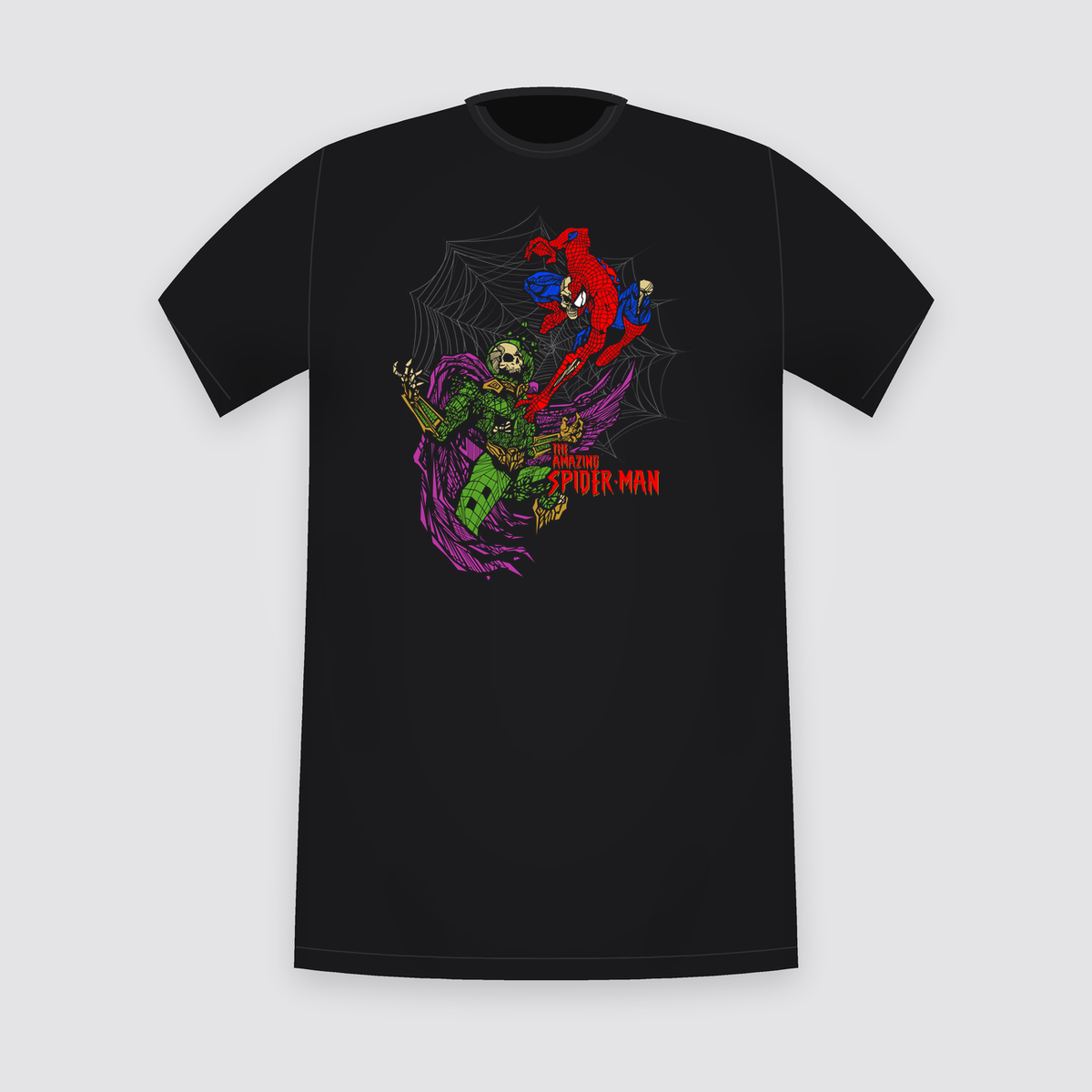 Marvel The Amazing Spider-Man Villain Battle Black T-Shirt
