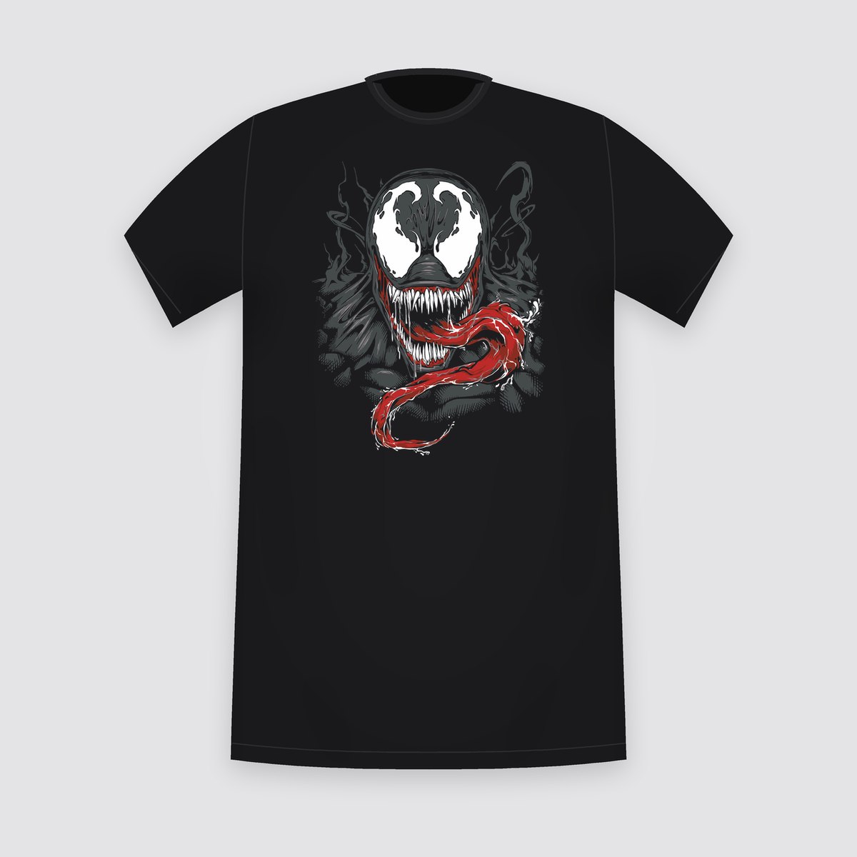 Marvel Venom Classic Tongue Black T-Shirt