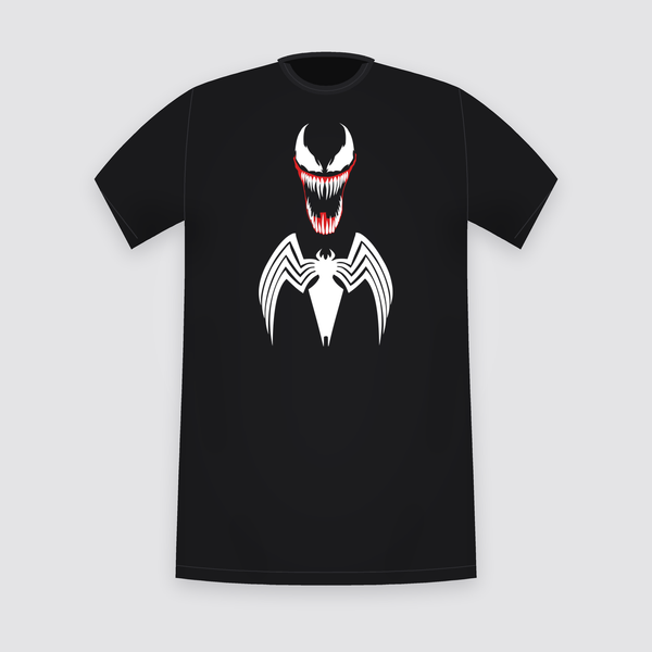 Marvel Venom Emblem Grin Black T-Shirt