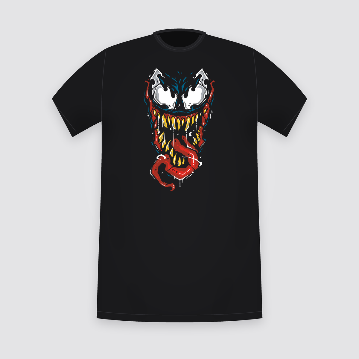 Marvel Venom Fanged Face Black T-Shirt