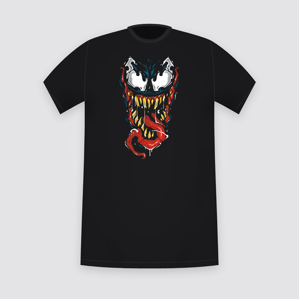 Marvel Venom Fanged Face Black T-Shirt
