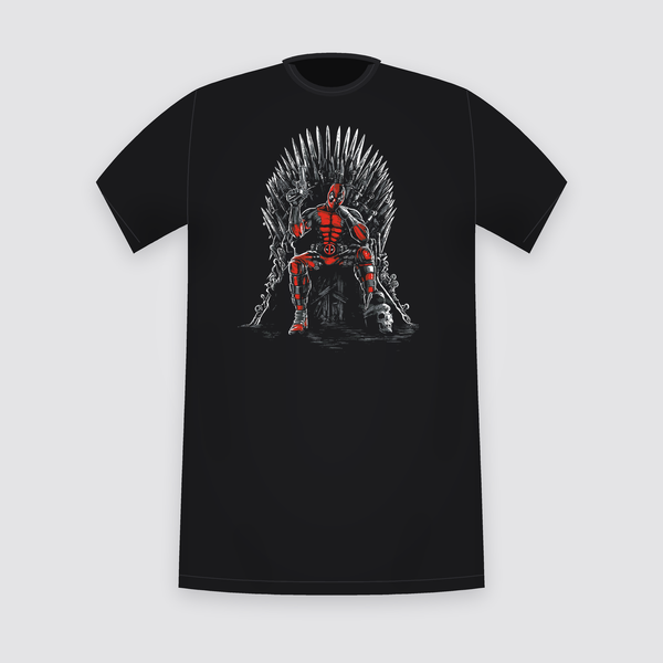 Masked Anti-Hero Sword Throne Black T-Shirt