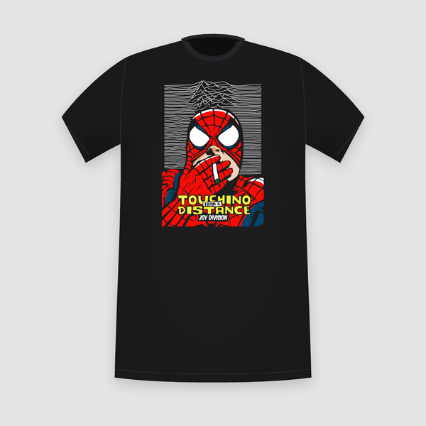 Masked Web Hero Retro Poster Black T-Shirt